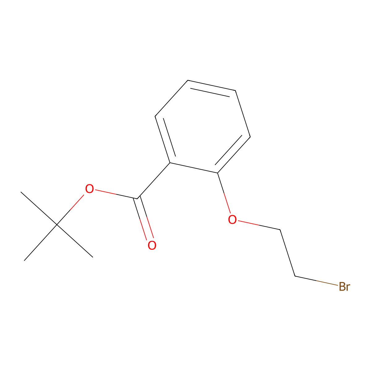 Tert-butyl 2-(2-bromoethoxy)benzoate molecular structure, CAS 1803582-73-1