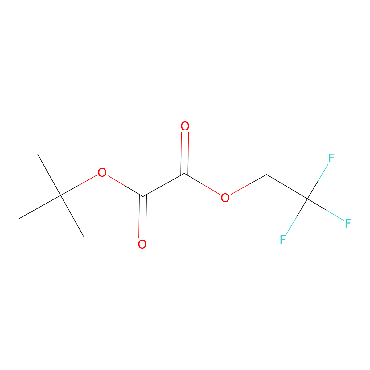 Tert-butyl 2,2,2-trifluoroethyl oxalate molecular structure, CAS 1803582-93-5