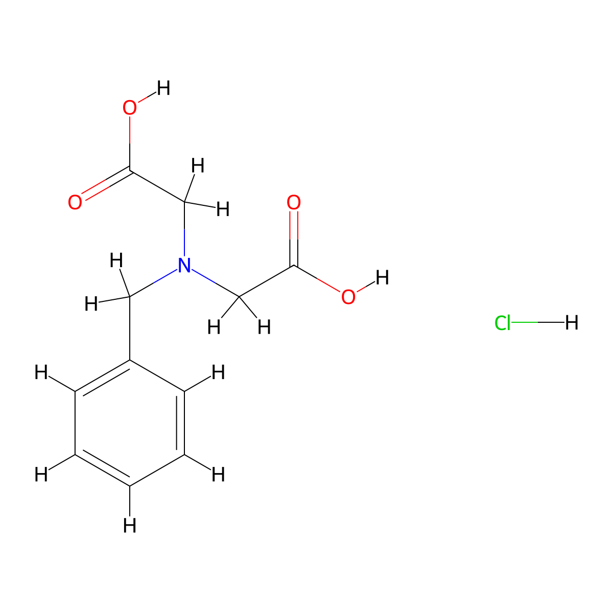 2-[Benzyl(carboxymethyl)amino]acetic acid hydrochloride molecular structure, CAS 1803582-94-6