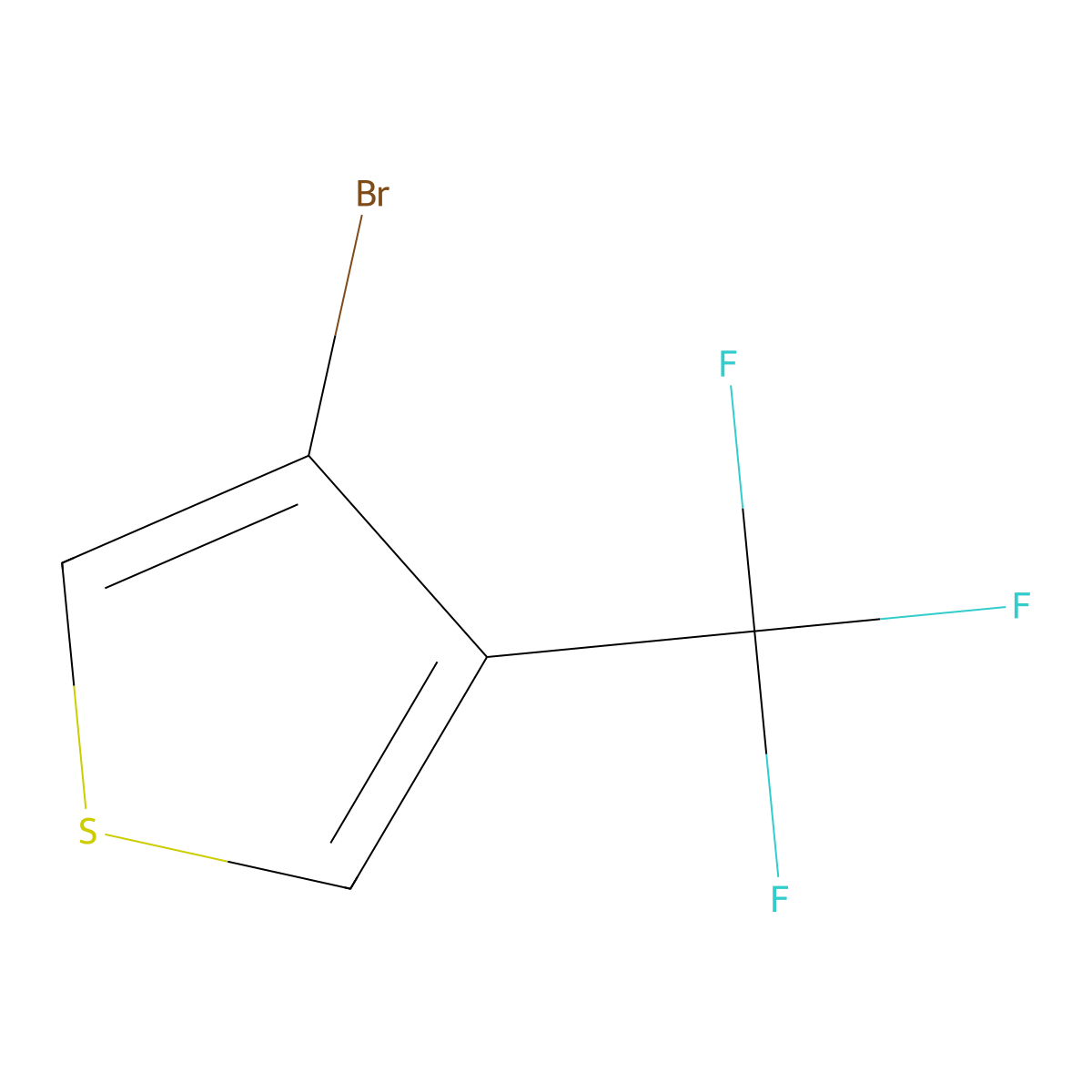 3-Bromo-4-(trifluoromethyl)thiophene molecular structure, CAS 1803583-11-0