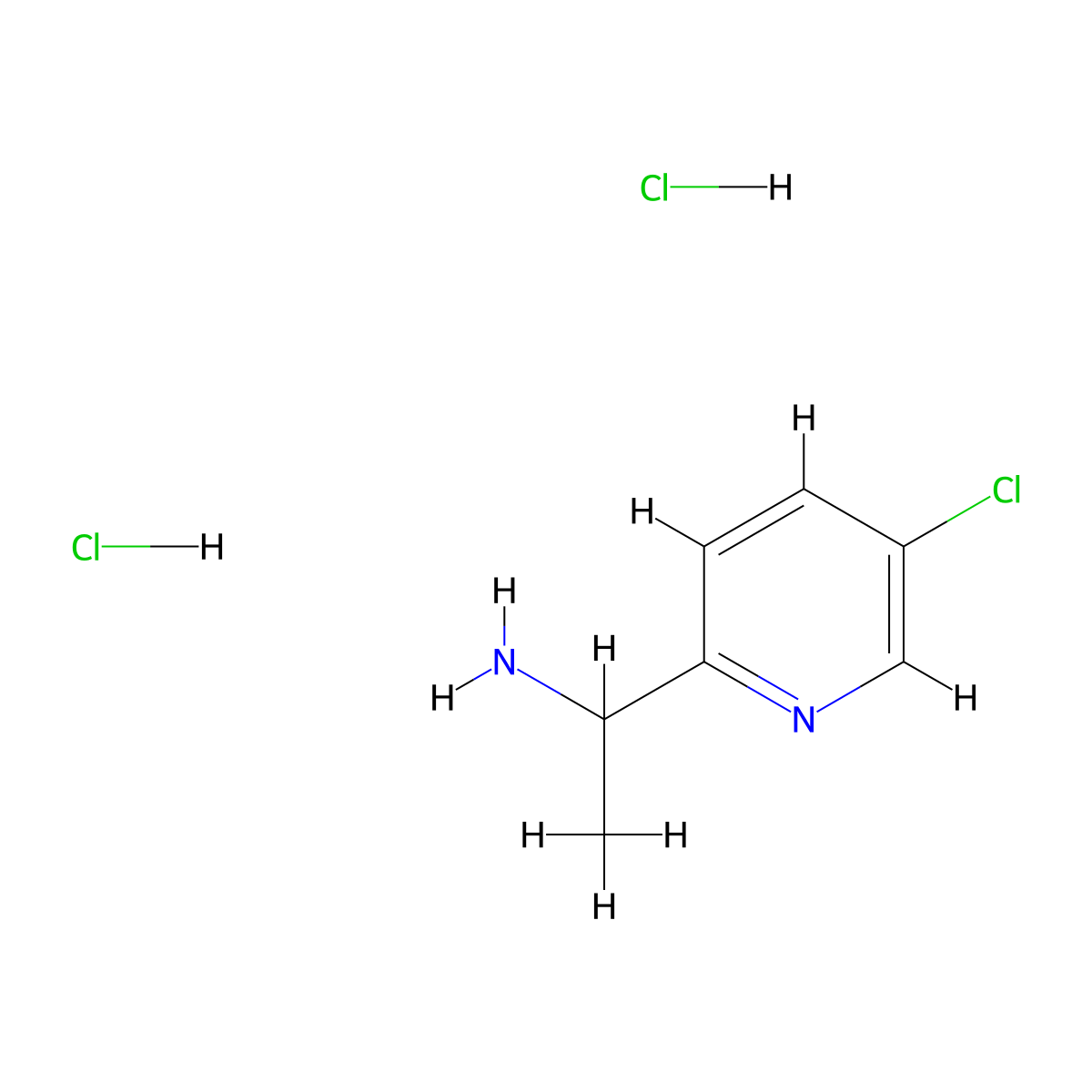 1-(5-Chloropyridin-2-yl)ethan-1-amine dihydrochloride molecular structure, CAS 1803583-32-5