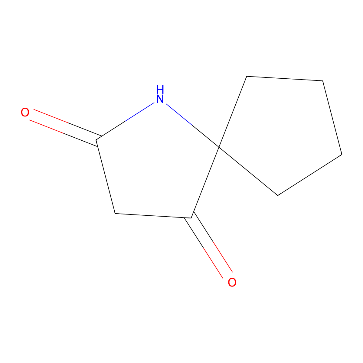 1-Azaspiro(4.4)nonane-2,4-dione molecular structure, CAS 1803583-58-5