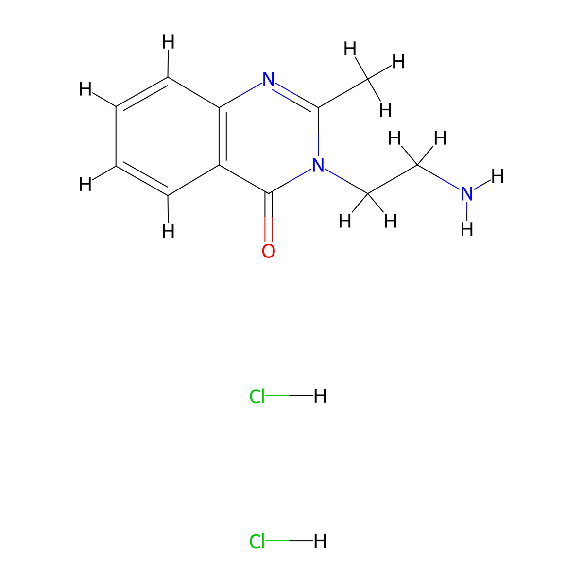 3-(2-Aminoethyl)-2-methyl-3,4-dihydroquinazolin-4-one dihydrochloride molecular structure, CAS 1803583-61-0