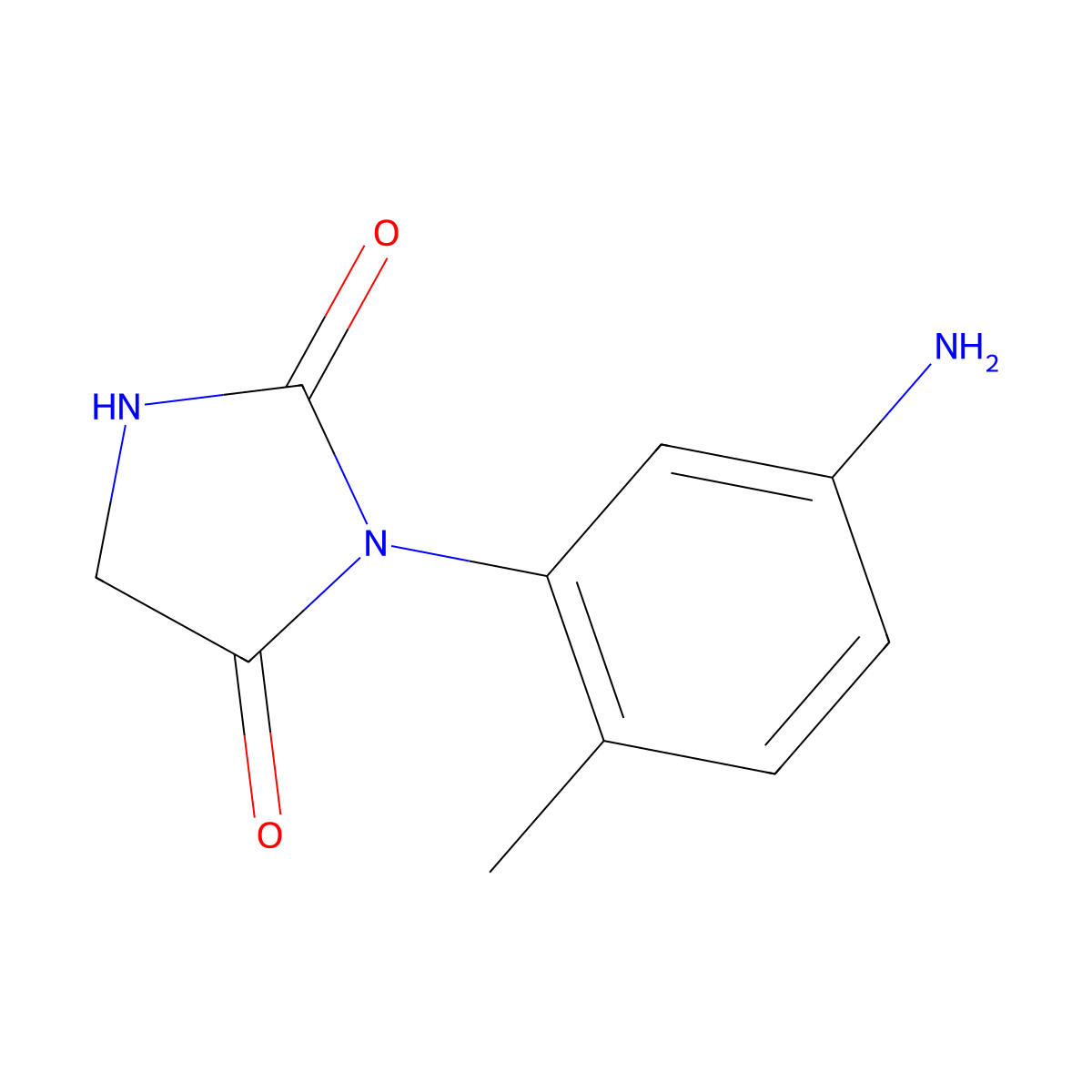 3-(5-Amino-2-methylphenyl)imidazolidine-2,4-dione molecular structure, CAS 1803583-80-3