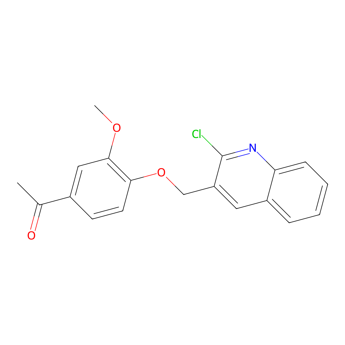 1-{4-[(2-Chloroquinolin-3-yl)methoxy]-3-methoxyphenyl}ethan-1-one molecular structure, CAS 1803583-83-6