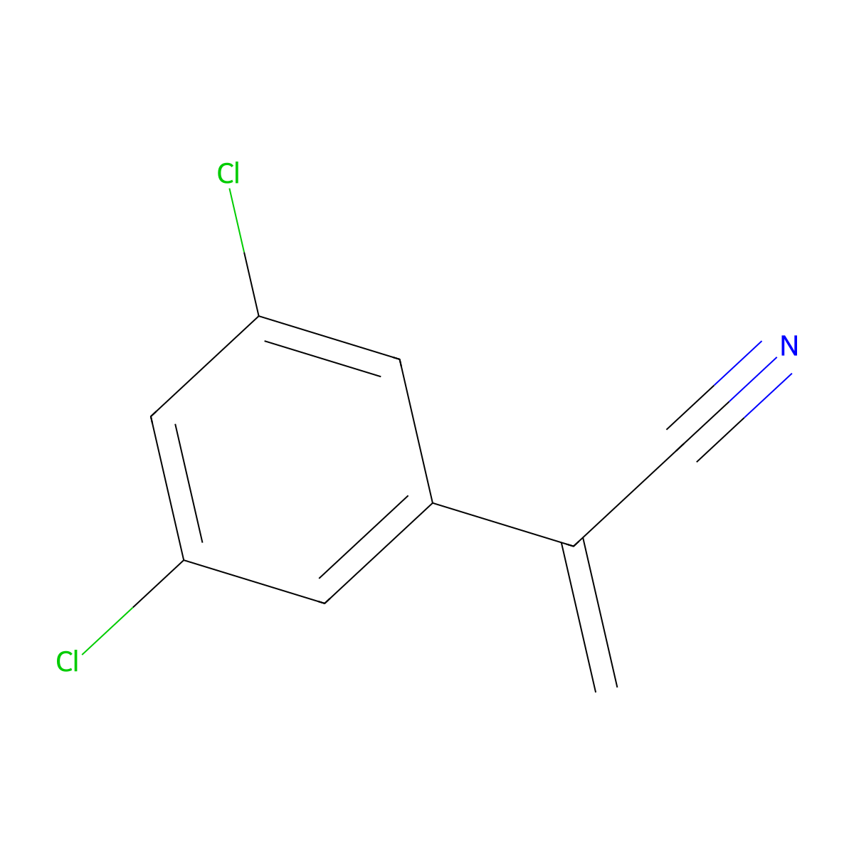 2-(3,5-Dichlorophenyl)prop-2-enenitrile molecular structure, CAS 1803584-20-4