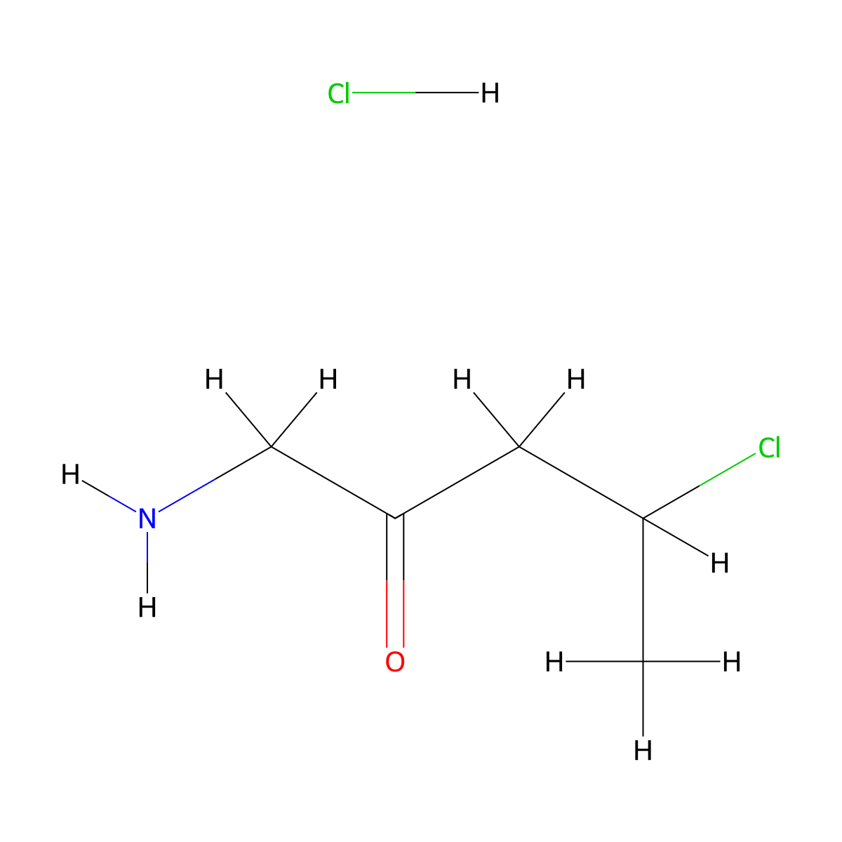 1-Amino-4-chloropentan-2-one hydrochloride molecular structure, CAS 1803584-26-0