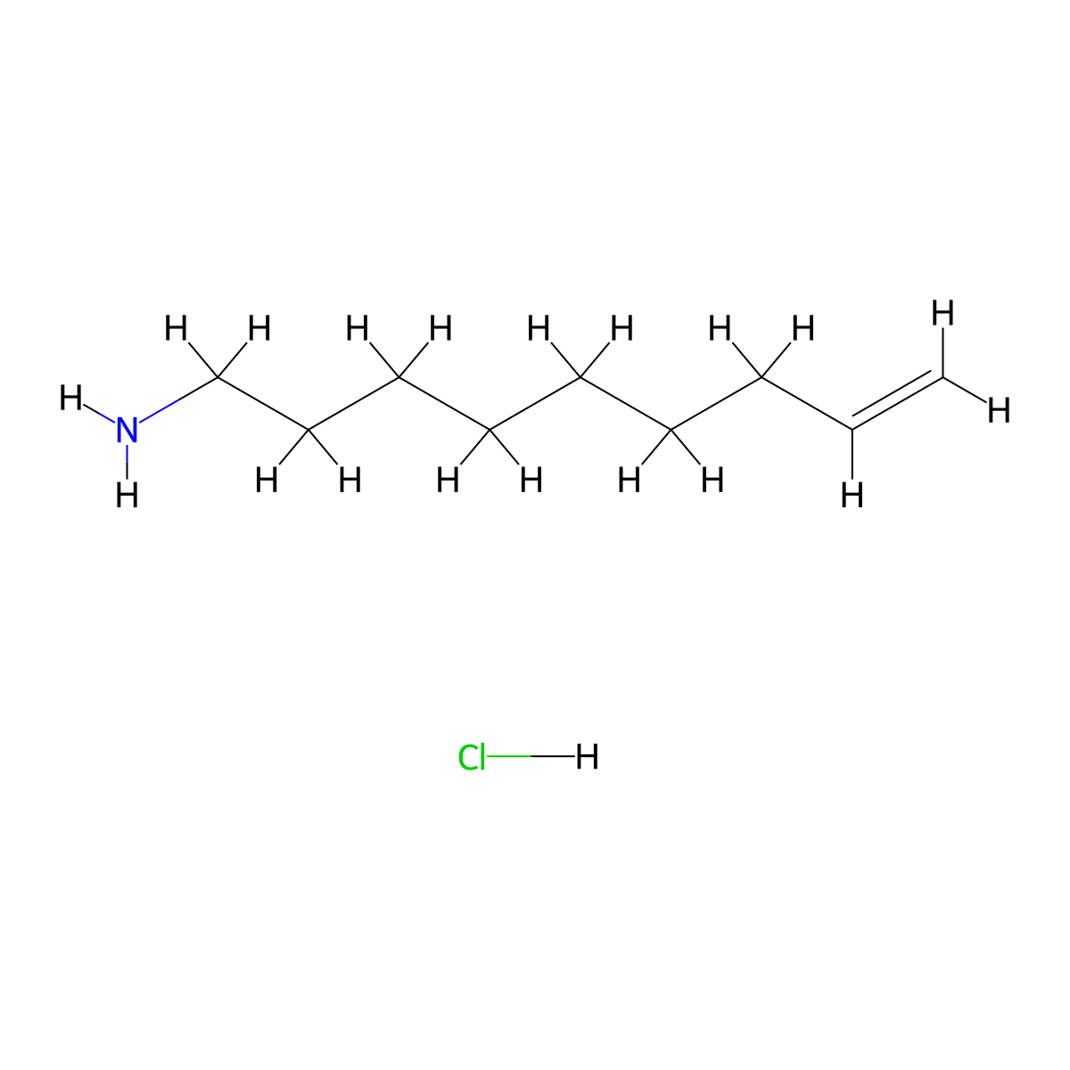 Non-8-en-1-amine hydrochloride molecular structure, CAS 1803584-27-1