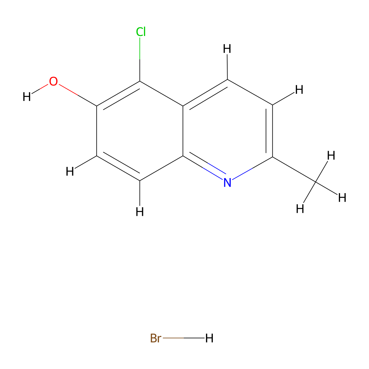 5-Chloro-2-methylquinolin-6-ol hydrobromide molecular structure, CAS 1803584-40-8
