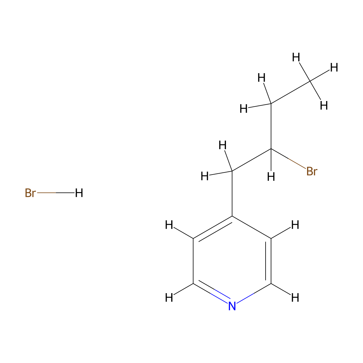 4-(2-Bromobutyl)pyridine hydrobromide molecular structure, CAS 1803584-53-3