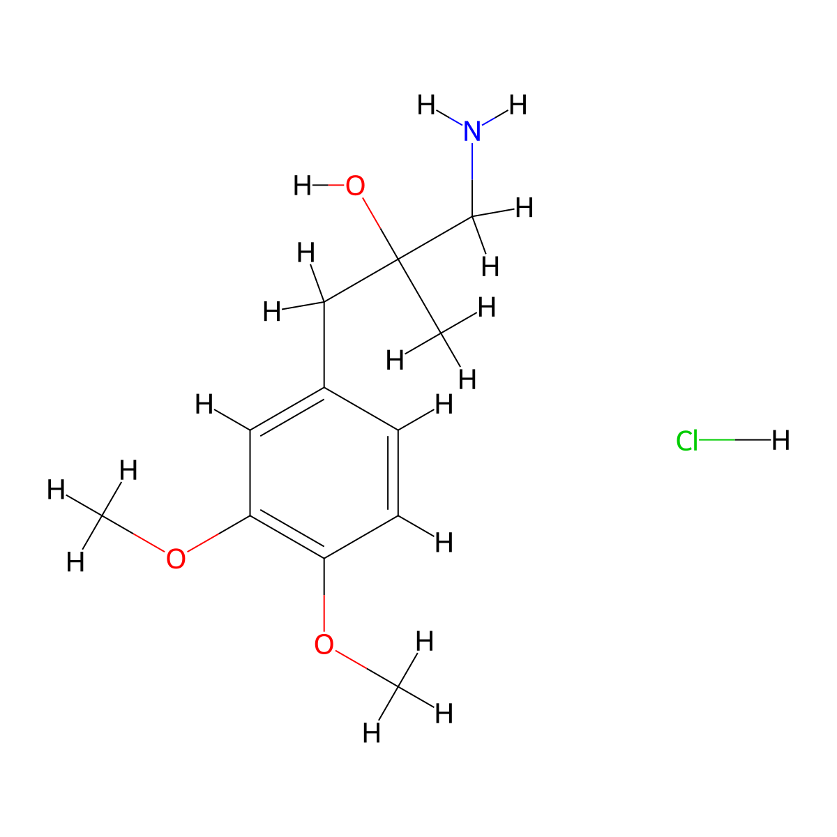 1-Amino-3-(3,4-dimethoxyphenyl)-2-methylpropan-2-ol hydrochloride molecular structure, CAS 1803584-76-0