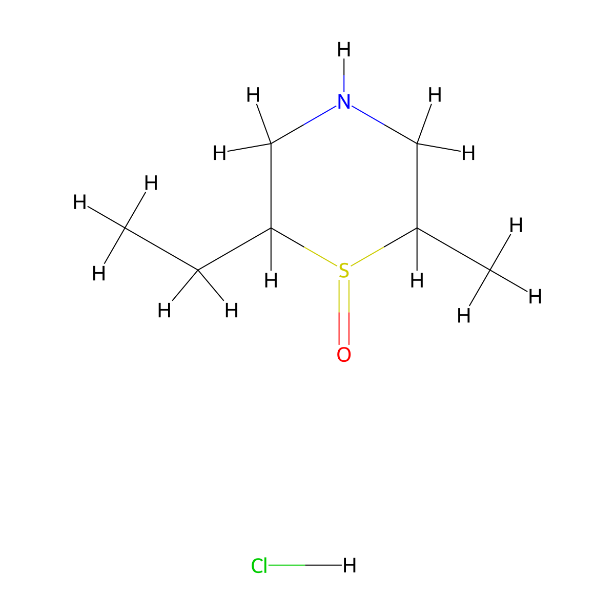 2-Ethyl-6-methyl-1lambda4-thiomorpholin-1-one hydrochloride molecular structure, CAS 1803584-85-1