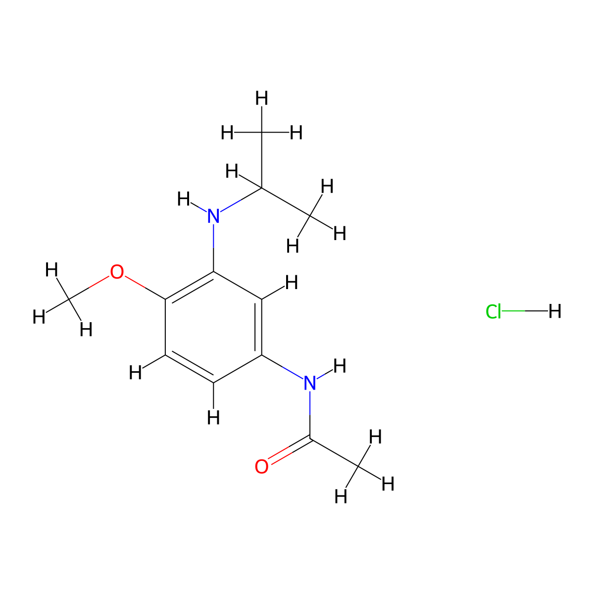 N-{4-methoxy-3-[(propan-2-yl)amino]phenyl}acetamide hydrochloride molecular structure, CAS 1803584-87-3
