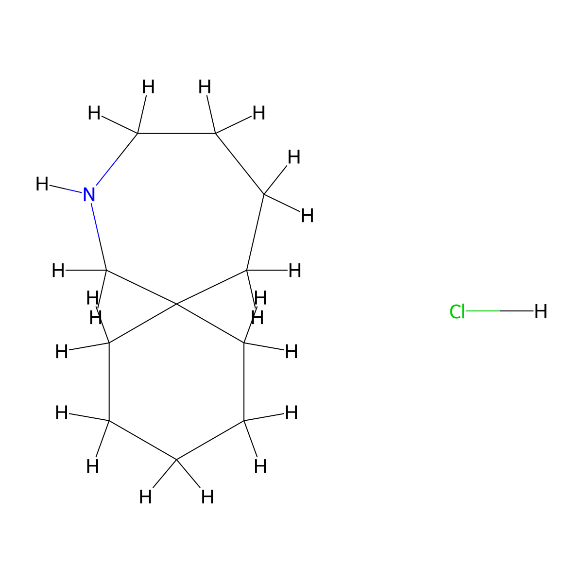 8-Azaspiro[5.6]dodecane hydrochloride molecular structure, CAS 1803585-65-0