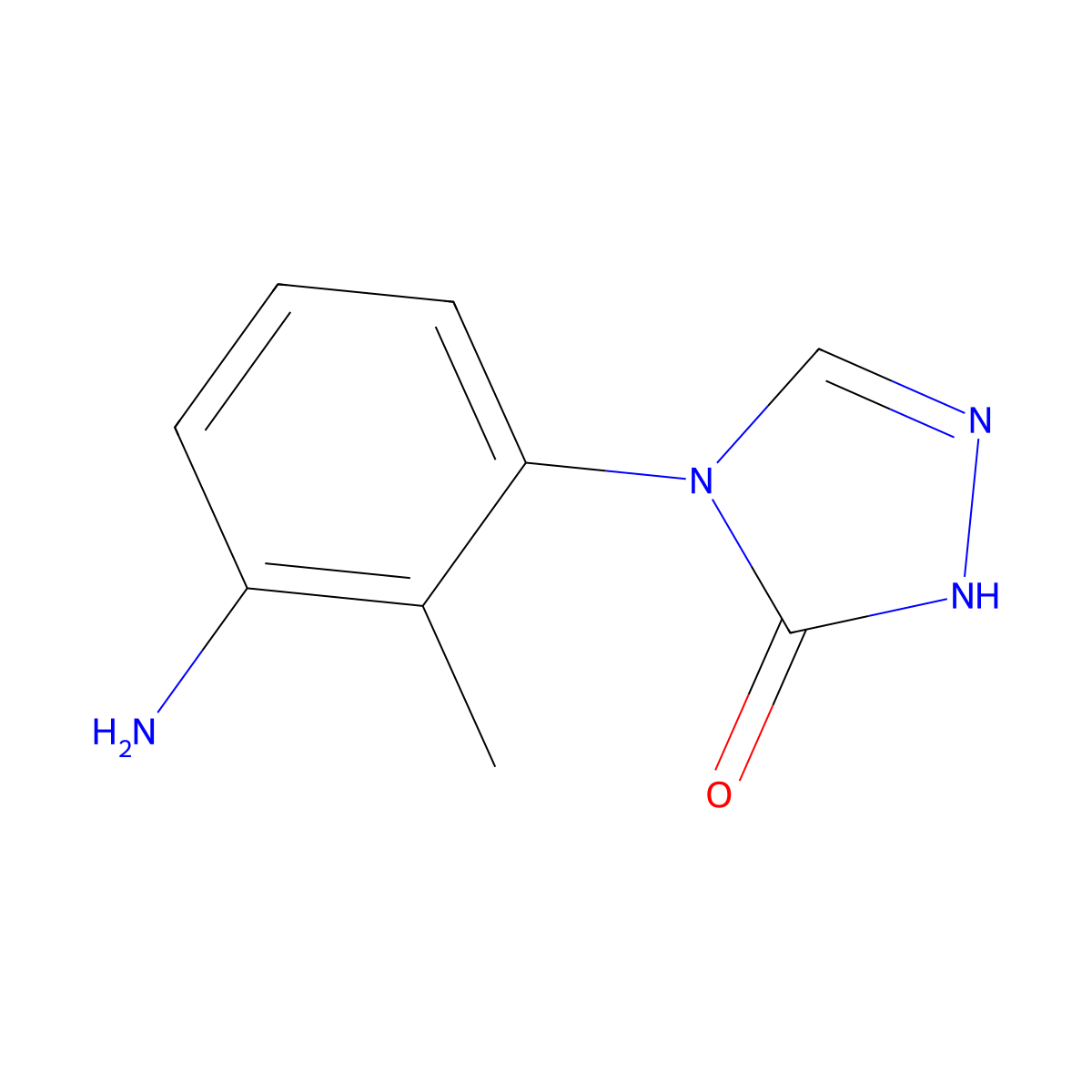 4-(3-amino-2-methylphenyl)-4,5-dihydro-1H-1,2,4-triazol-5-one molecular structure, CAS 1803585-72-9