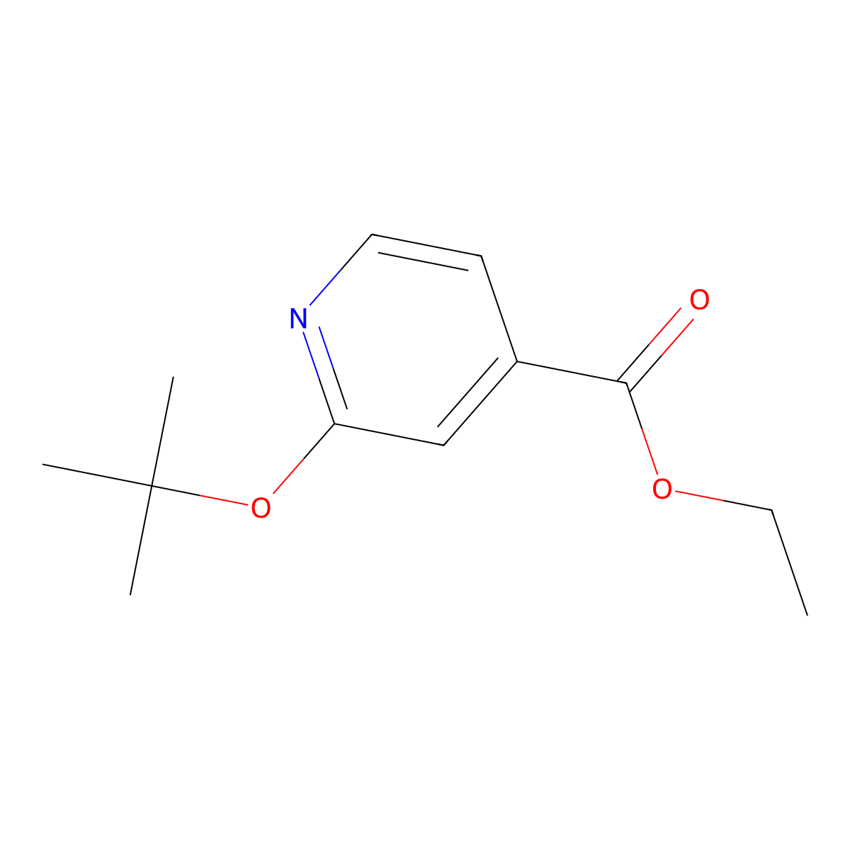 Ethyl 2-(tert-butoxy)pyridine-4-carboxylate molecular structure, CAS 1803585-75-2