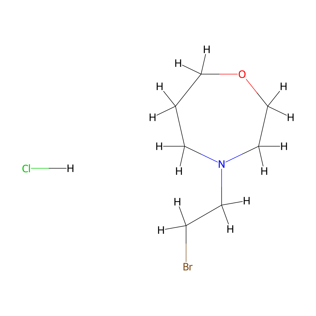 4-(2-Bromoethyl)-1,4-oxazepane hydrochloride molecular structure, CAS 1803585-89-8