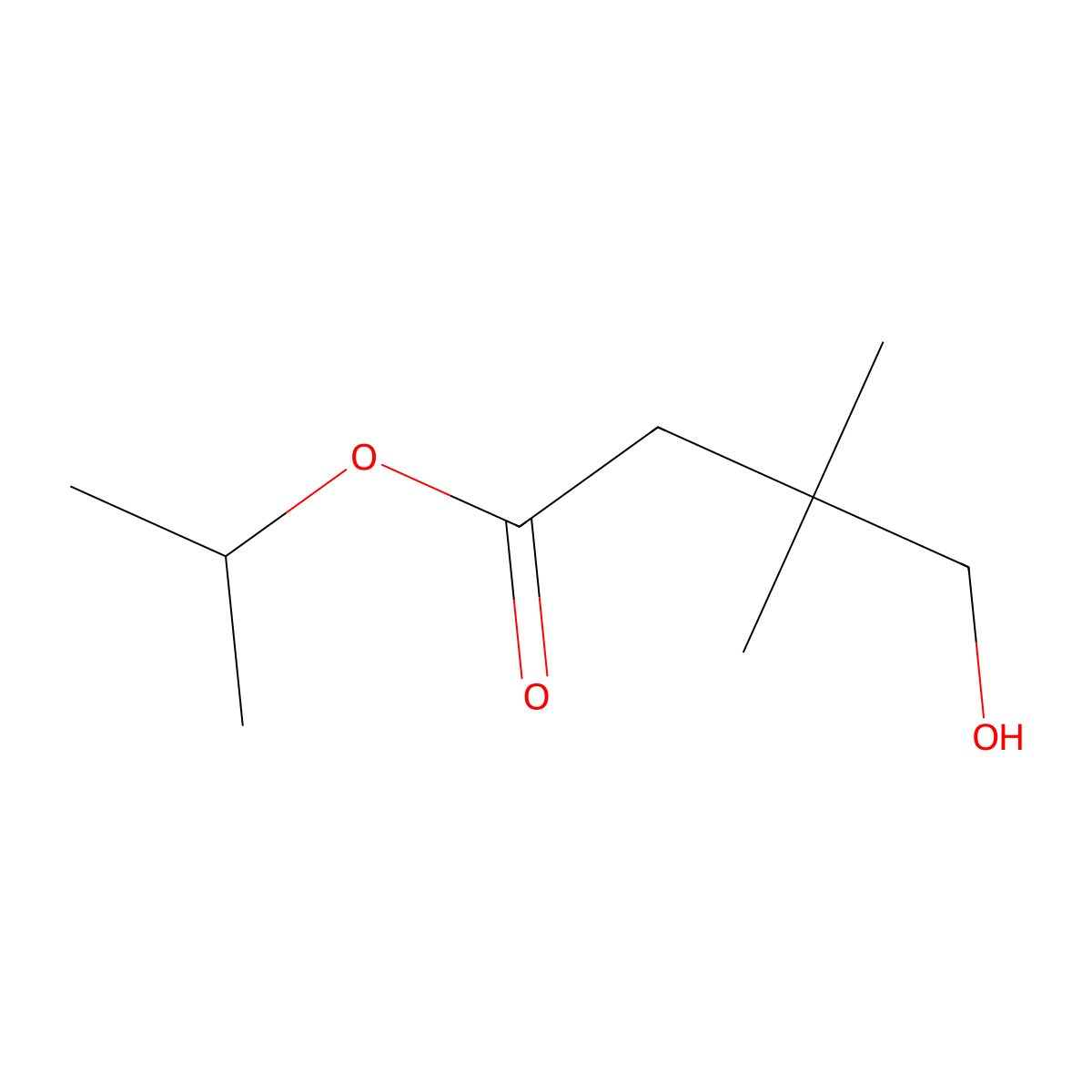 Propan-2-yl 4-hydroxy-3,3-dimethylbutanoate molecular structure, CAS 1803586-43-7
