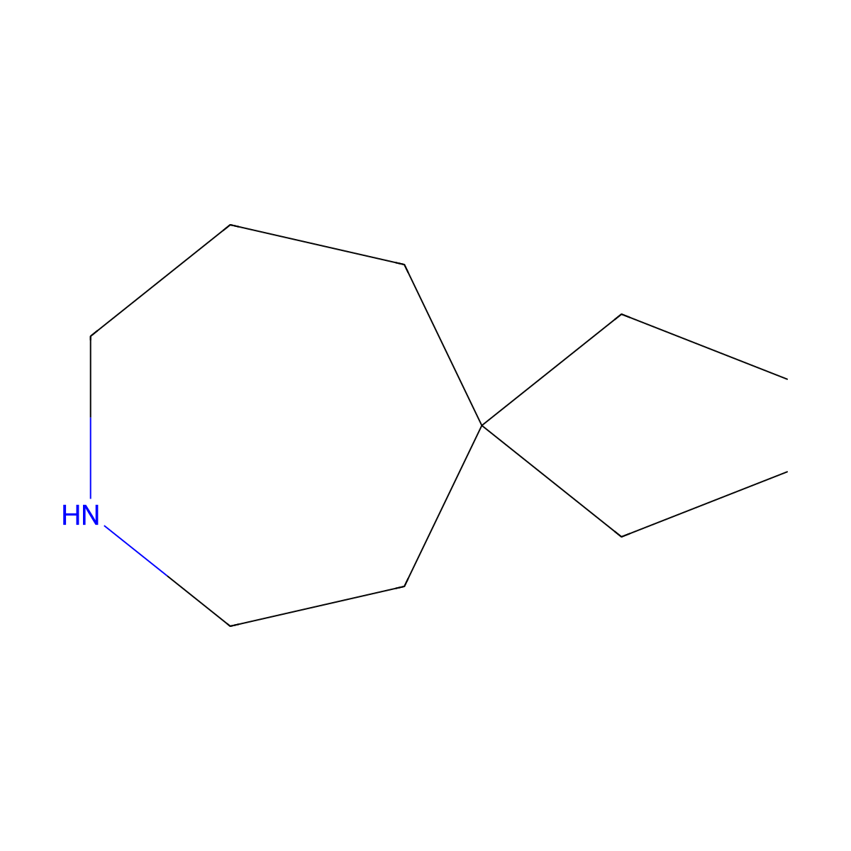 4,4-Diethylazepane molecular structure, CAS 1803586-53-9
