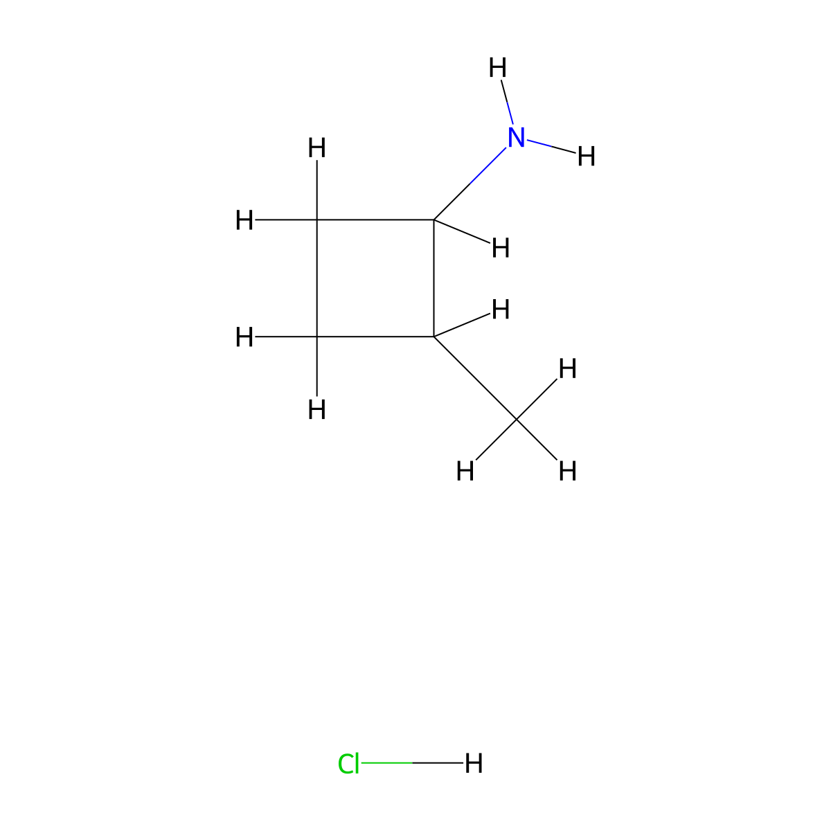 2-Methylcyclobutan-1-amine hydrochloride molecular structure, CAS 1803586-78-8
