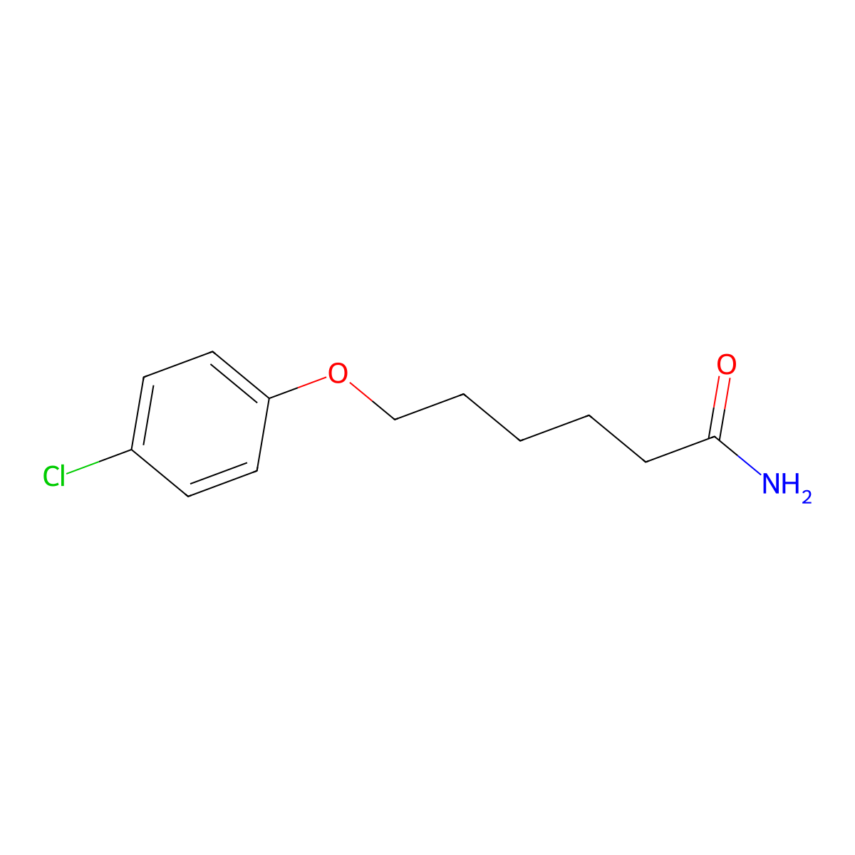 6-(4-Chlorophenoxy)hexanamide molecular structure, CAS 1803587-03-2