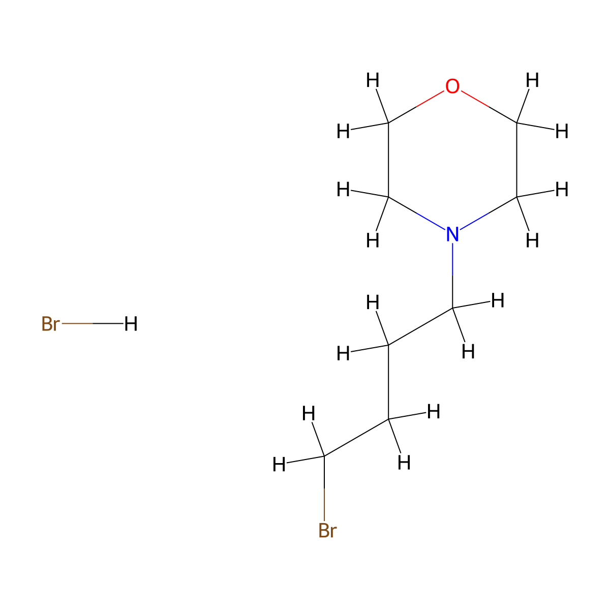 4-(4-Bromobutyl)morpholine hydrobromide molecular structure, CAS 1803587-12-3