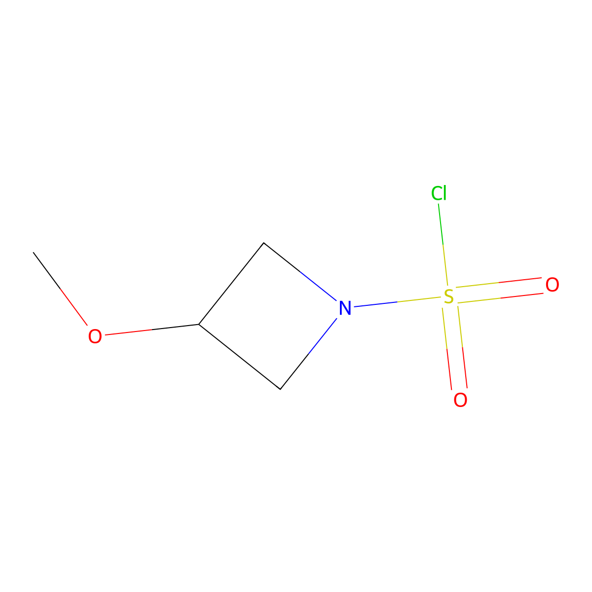 3-Methoxyazetidine-1-sulfonyl chloride molecular structure, CAS 1803587-39-4