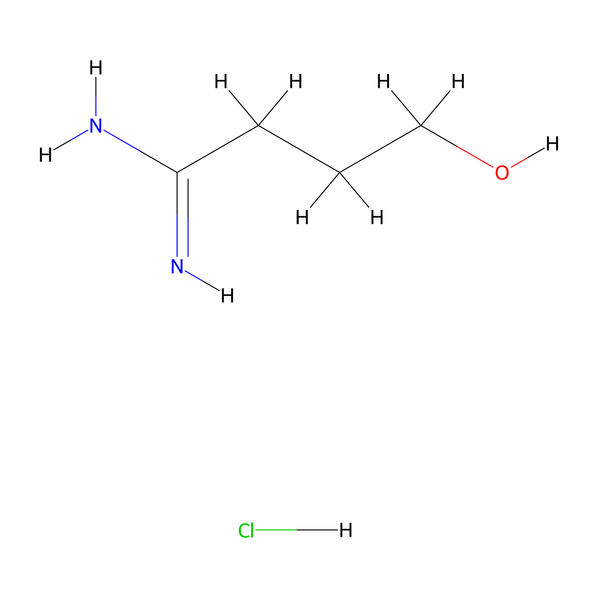 4-Hydroxybutanimidamide hydrochloride molecular structure, CAS 1803587-57-6