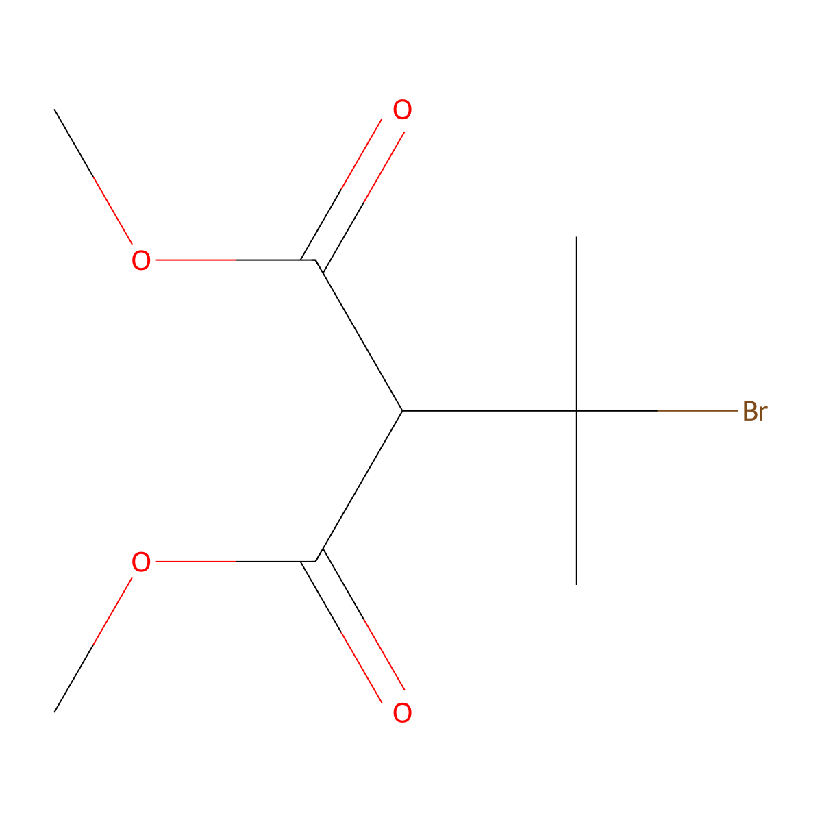 1,3-Dimethyl 2-(2-bromopropan-2-yl)propanedioate molecular structure, CAS 1803587-63-4