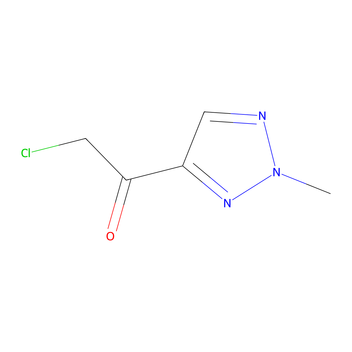 2-chloro-1-(2-methyl-2H-1,2,3-triazol-4-yl)ethan-1-one molecular structure, CAS 1803587-87-2