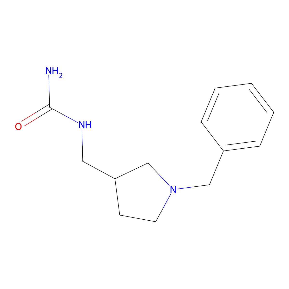 [(1-Benzylpyrrolidin-3-yl)methyl]urea molecular structure, CAS 1803588-19-3