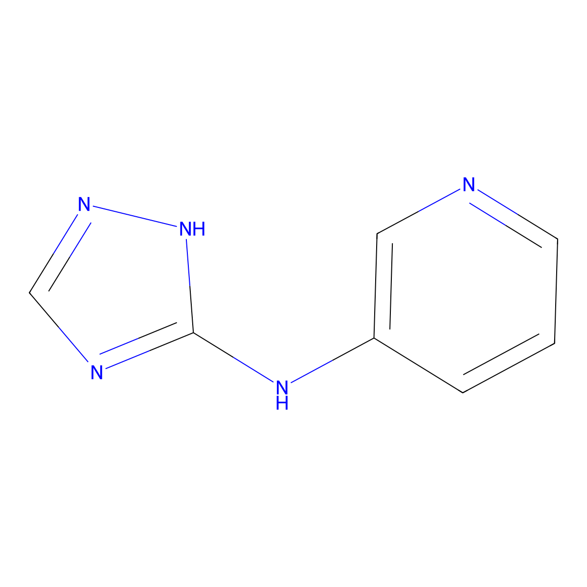 N-(4H-1,2,4-triazol-3-yl)pyridin-3-amine molecular structure, CAS 1803588-42-2