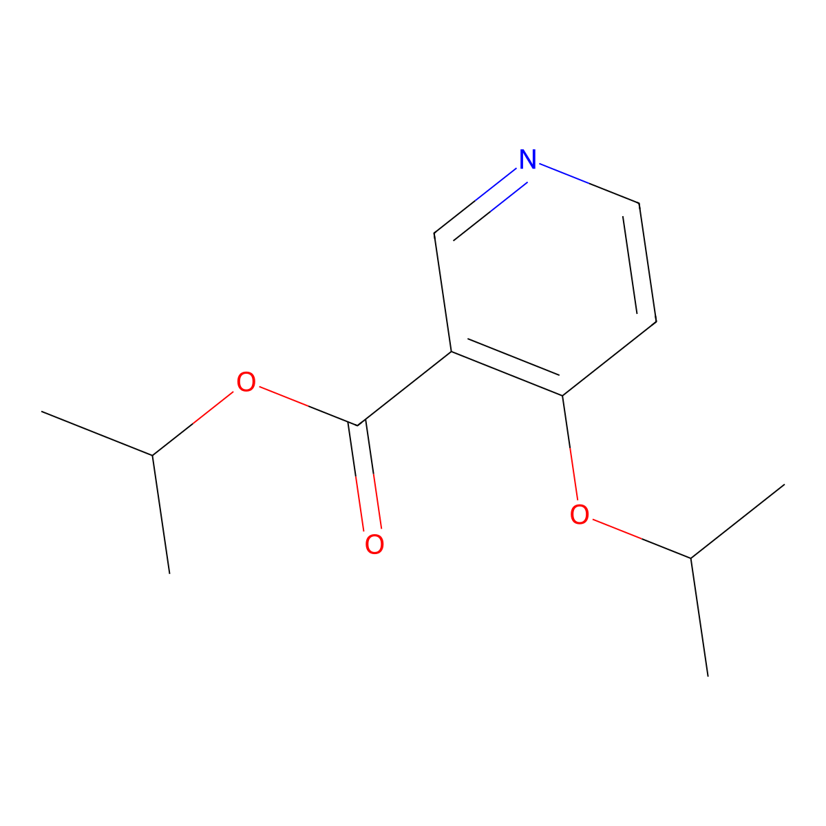 Propan-2-yl 4-(propan-2-yloxy)pyridine-3-carboxylate molecular structure, CAS 1803588-62-6