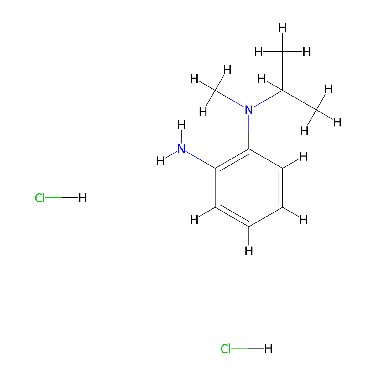N1-methyl-N1-(propan-2-yl)benzene-1,2-diamine dihydrochloride molecular structure, CAS 1803588-75-1