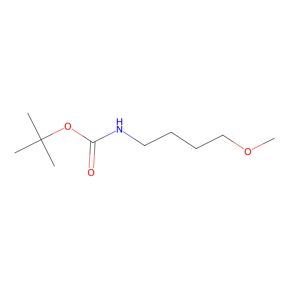 tert-butyl N-(4-methoxybutyl)carbamate molecular structure, CAS 1803589-07-2