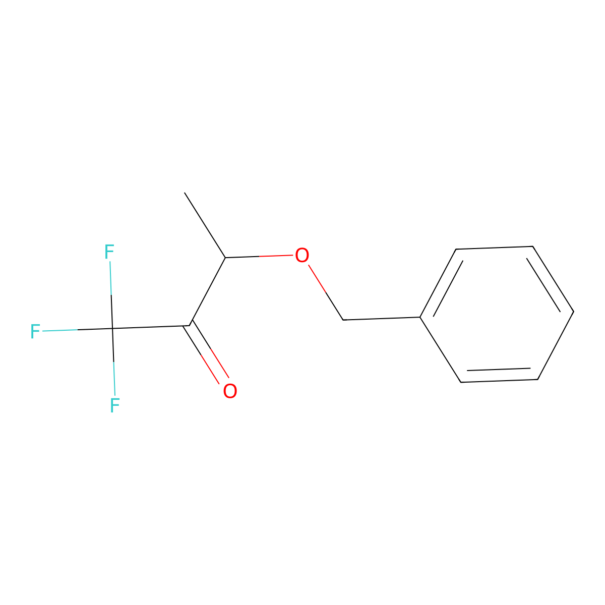 3-(Benzyloxy)-1,1,1-trifluorobutan-2-one molecular structure, CAS 1803589-11-8