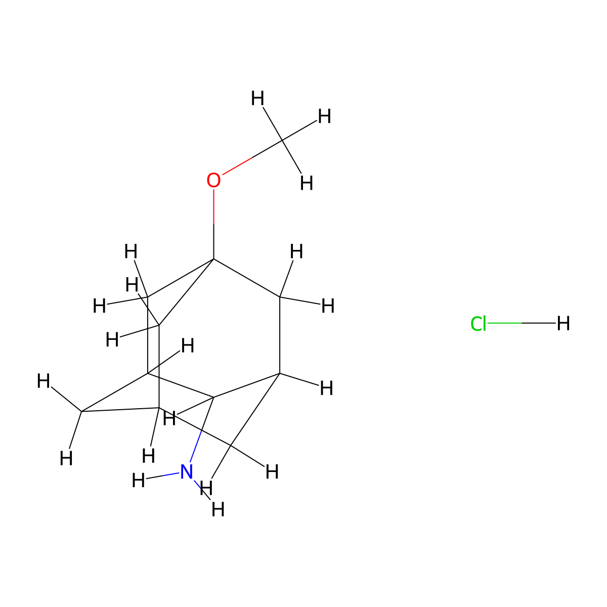 5-Methoxyadamantan-2-amine hydrochloride molecular structure, CAS 1803589-52-7