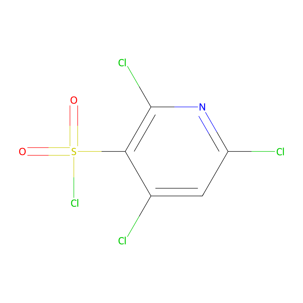 2,4,6-Trichloropyridine-3-sulfonyl chloride molecular structure, CAS 1803589-65-2