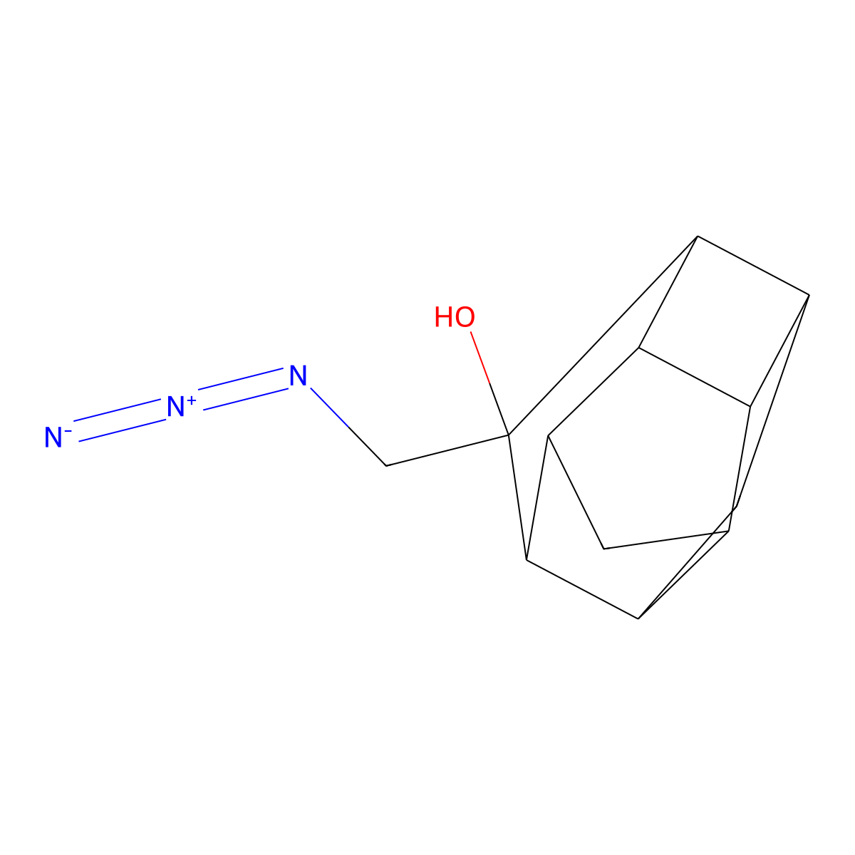 8-(Azidomethyl)pentacyclo[5.4.0.0^{2,6}.0^{3,10}.0^{5,9}]undecan-8-ol molecular structure, CAS 1803589-68-5