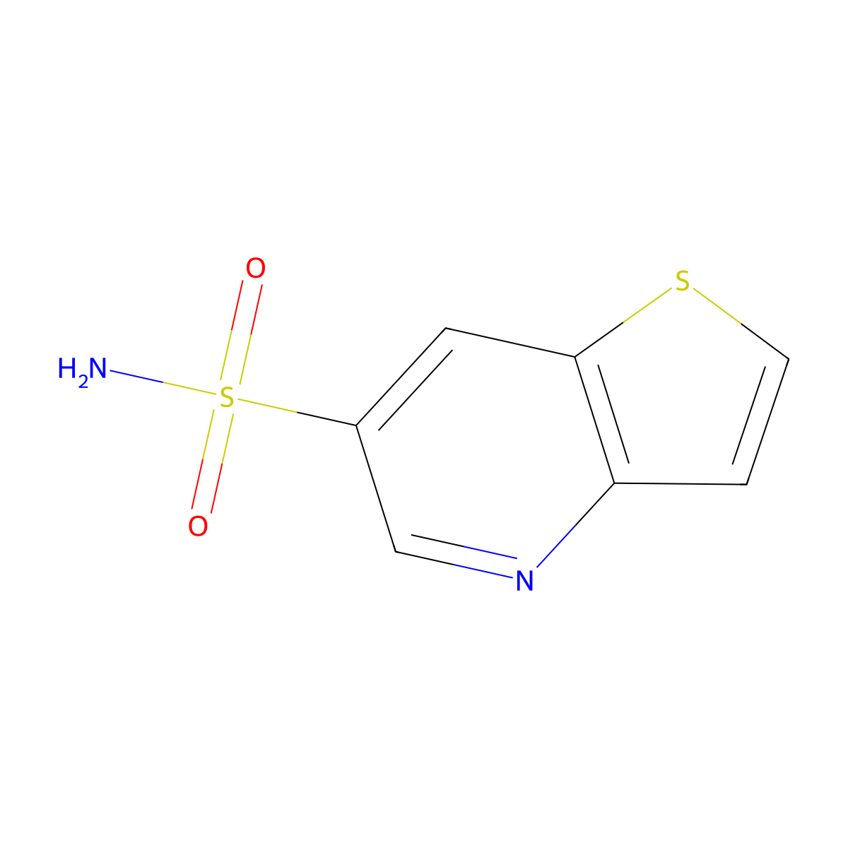 Thieno[3,2-b]pyridine-6-sulfonamide molecular structure, CAS 1803589-89-0