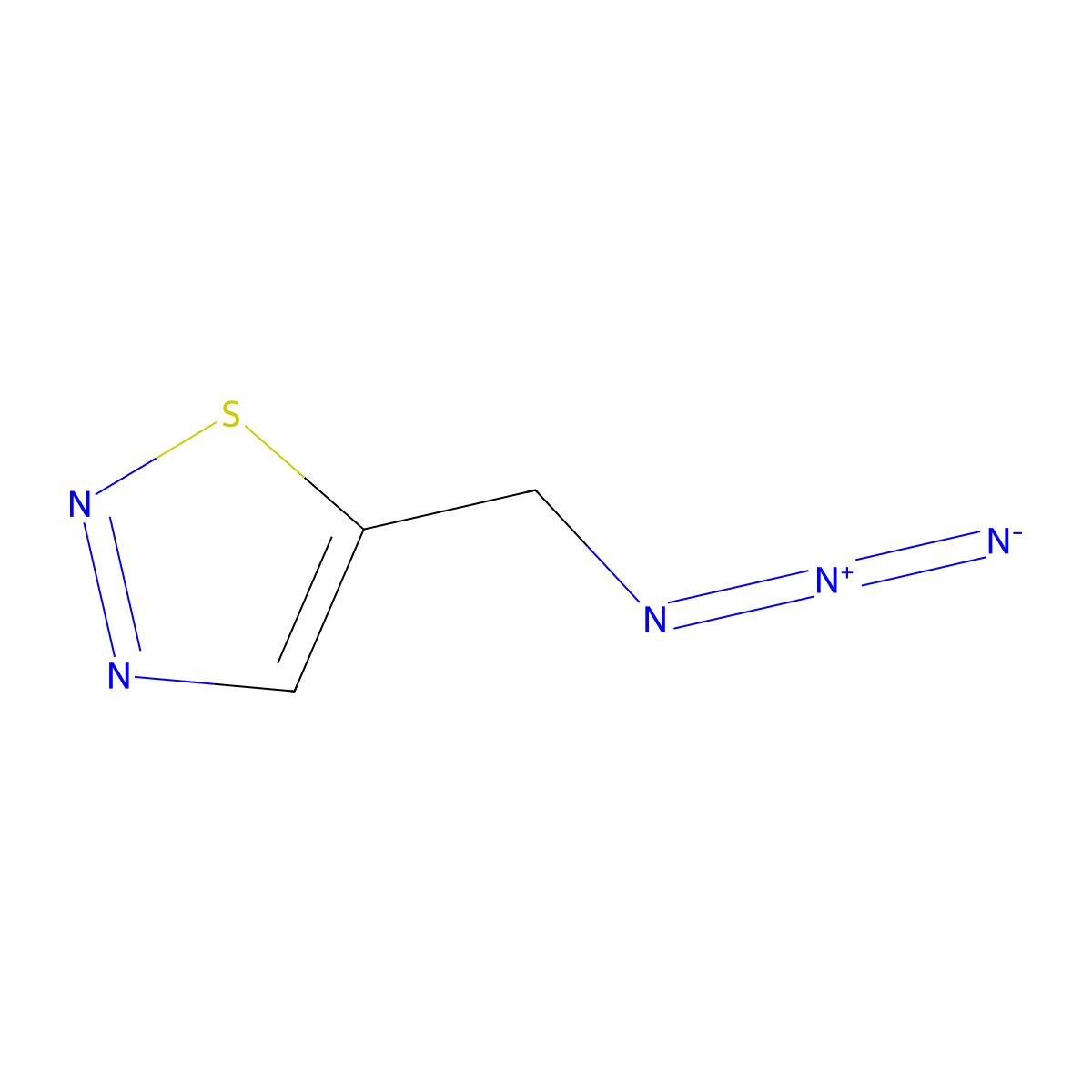 5-(Azidomethyl)-1,2,3-thiadiazole molecular structure, CAS 1803590-20-6
