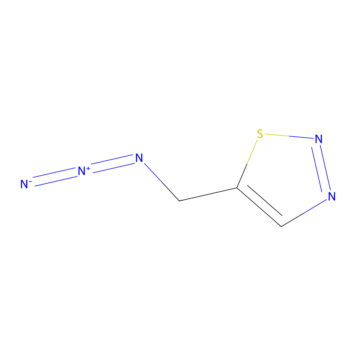 5-(Azidomethyl)-1,2,3-thiadiazole molecular structure, CAS 1803590-20-6