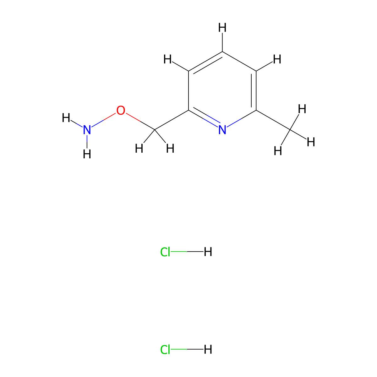O-[(6-methylpyridin-2-yl)methyl]hydroxylamine dihydrochloride molecular structure, CAS 1803590-34-2