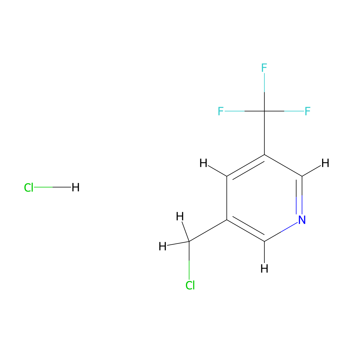 3-(Chloromethyl)-5-(trifluoromethyl)pyridine hydrochloride molecular structure, CAS 1803590-66-0