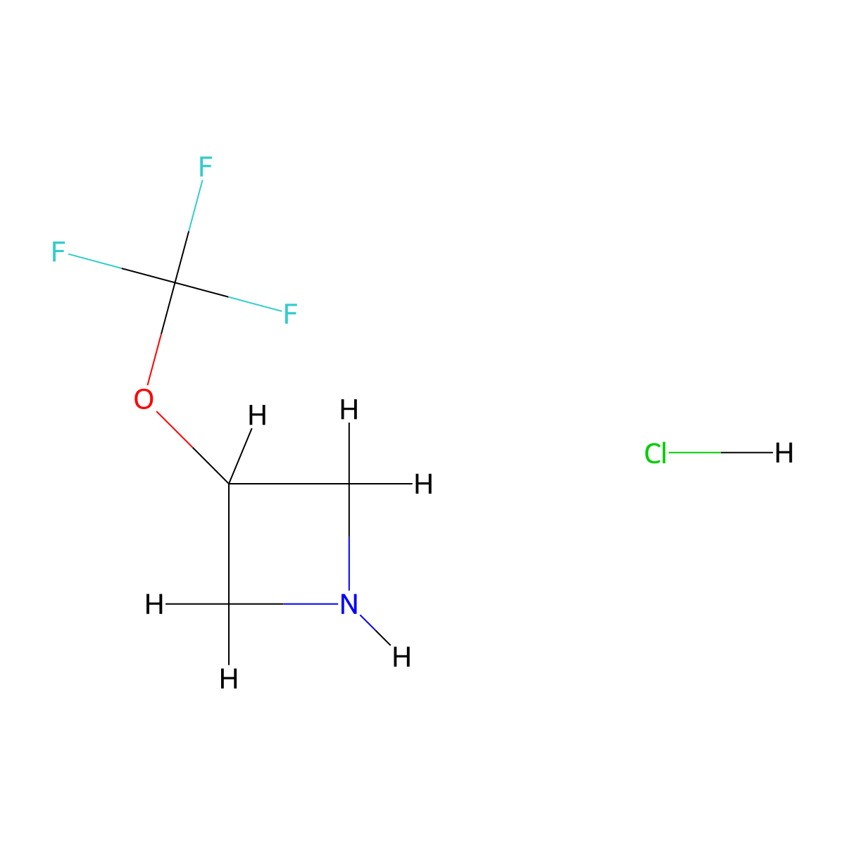 3-(Trifluoromethoxy)azetidine hydrochloride molecular structure, CAS 1803590-72-8