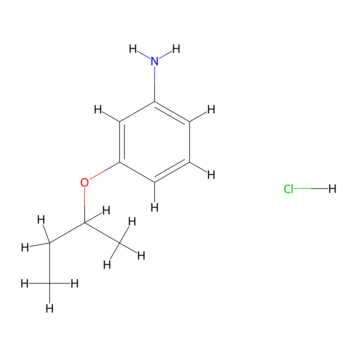 3-(Butan-2-yloxy)aniline hydrochloride molecular structure, CAS 1803590-91-1