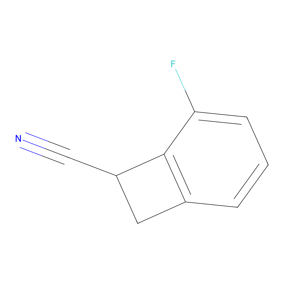 5-Fluorobicyclo[4.2.0]octa-1(6),2,4-triene-7-carbonitrile molecular structure, CAS 1803591-07-2
