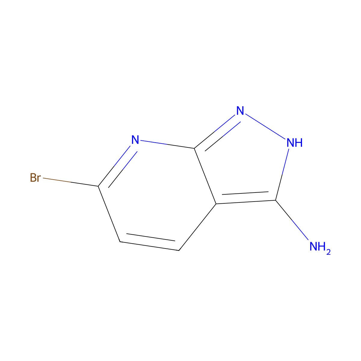 6-bromo-1H-pyrazolo(3,4-b)pyridin-3-amine molecular structure, CAS 1803591-11-8