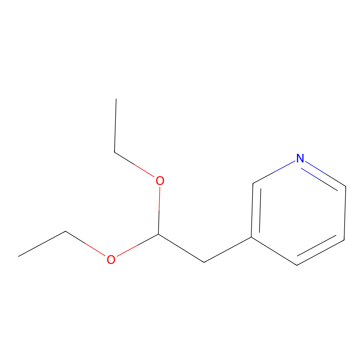 3-(2,2-Diethoxyethyl)pyridine molecular structure, CAS 1803591-62-9
