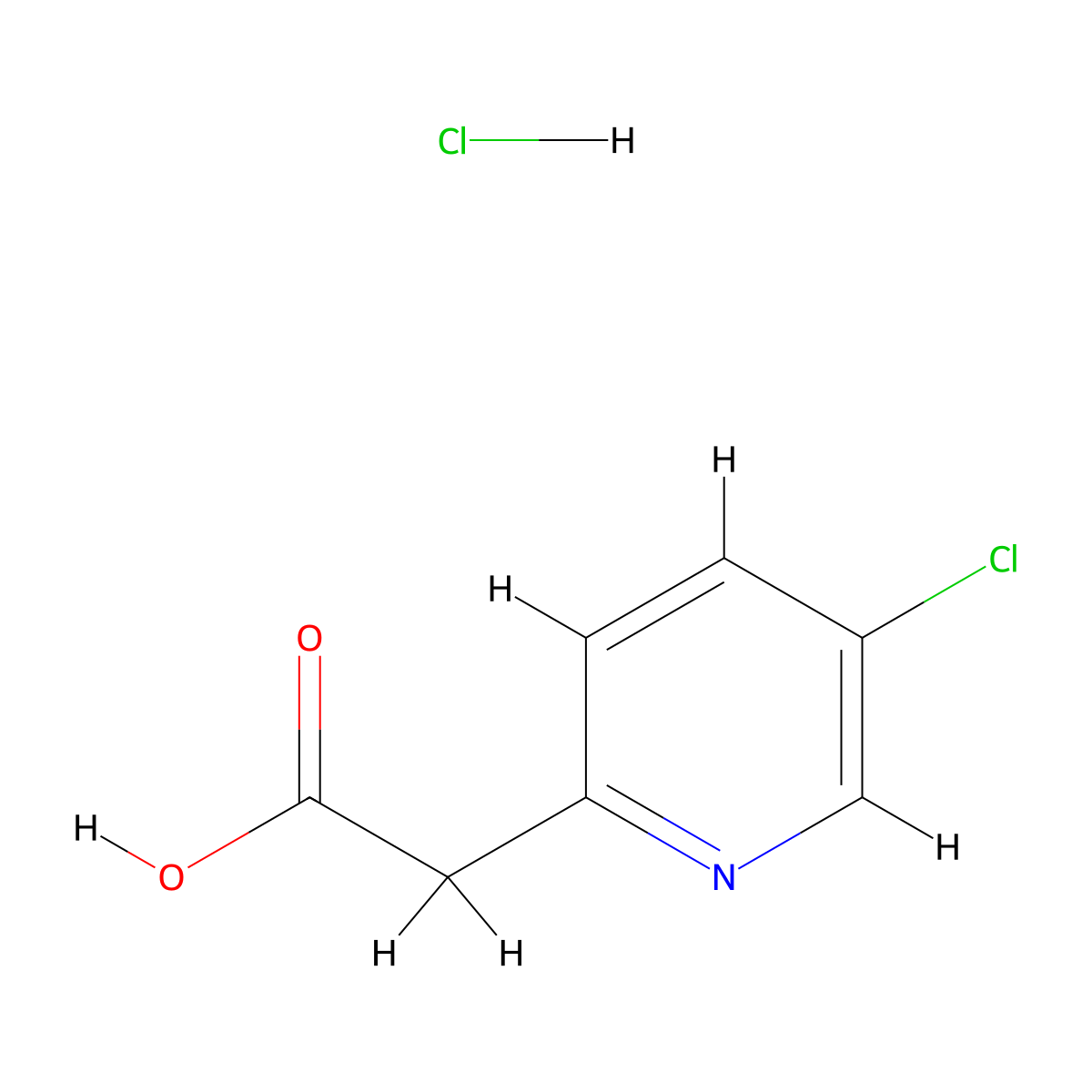 2-(5-Chloropyridin-2-yl)acetic acid hydrochloride molecular structure, CAS 1803592-11-1